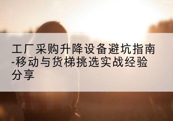 沧州移动式升降机怎么选-工厂采购升降设备避坑指南-移动与货梯挑选实战经验分享